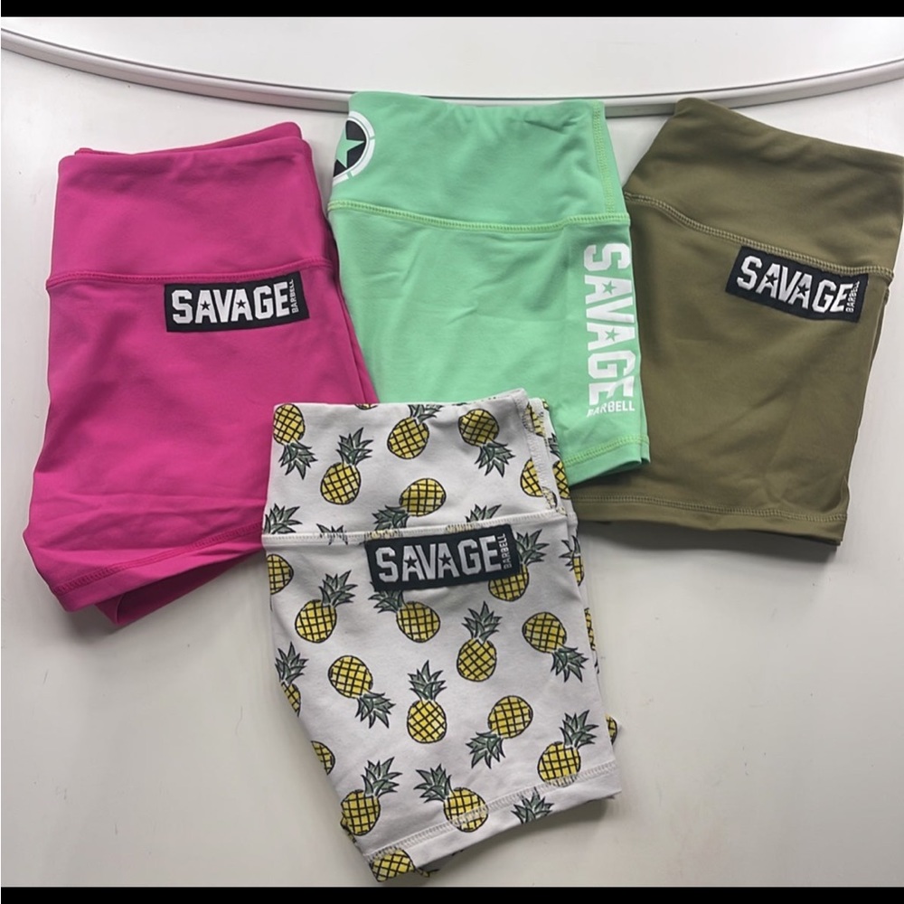**SOLD**Savage Barbell Booty Shorts Bundle